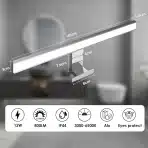 KYOTECH – led ogledalna svetilka z daljincem 40 cm - slika 3