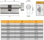 Bwintech – evro cilinder 30 - 40 mm - slika 5