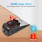 TOWODE – vratni zadrževalnik z alarmom 120 dB (paket 2 kosov) - slika 3
