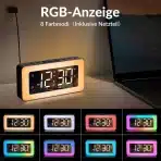 SZELAM - rgb digitalna budilka z usb -bela - slika 3
