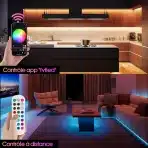 INDARUN – pametni COB LED trak RGBW 10 m z Wi-Fi upravljanjem - slika 2