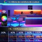 INDARUN – pametni COB LED trak RGBW 10 m z Wi-Fi upravljanjem - slika 3