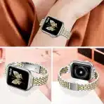 MIOHHR Tanka kovinska zapestnica za Apple Watch 38/40/41 mm - slika 4