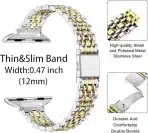 MIOHHR Tanka kovinska zapestnica za Apple Watch 38/40/41 mm - slika 6