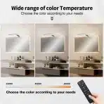 KYOTECH – led ogledalna svetilka z daljincem 40 cm - slika 6