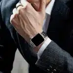 NETOLO Kovinski pašček za Apple Watch 42 mm 44 mm 45 mm 49 mm - slika 4