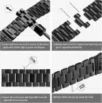 NETOLO Kovinski pašček za Apple Watch 42 mm 44 mm 45 mm 49 mm - slika 6