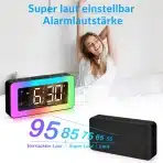 SZELAM - rgb digitalna budilka z usb -bela - slika 6