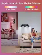 AIGOSTAR Pametni stropni reflektor GU10 s 3 žarnicami - slika 3