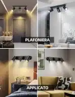 AIGOSTAR Pametni stropni reflektor GU10 s 3 žarnicami - slika 5