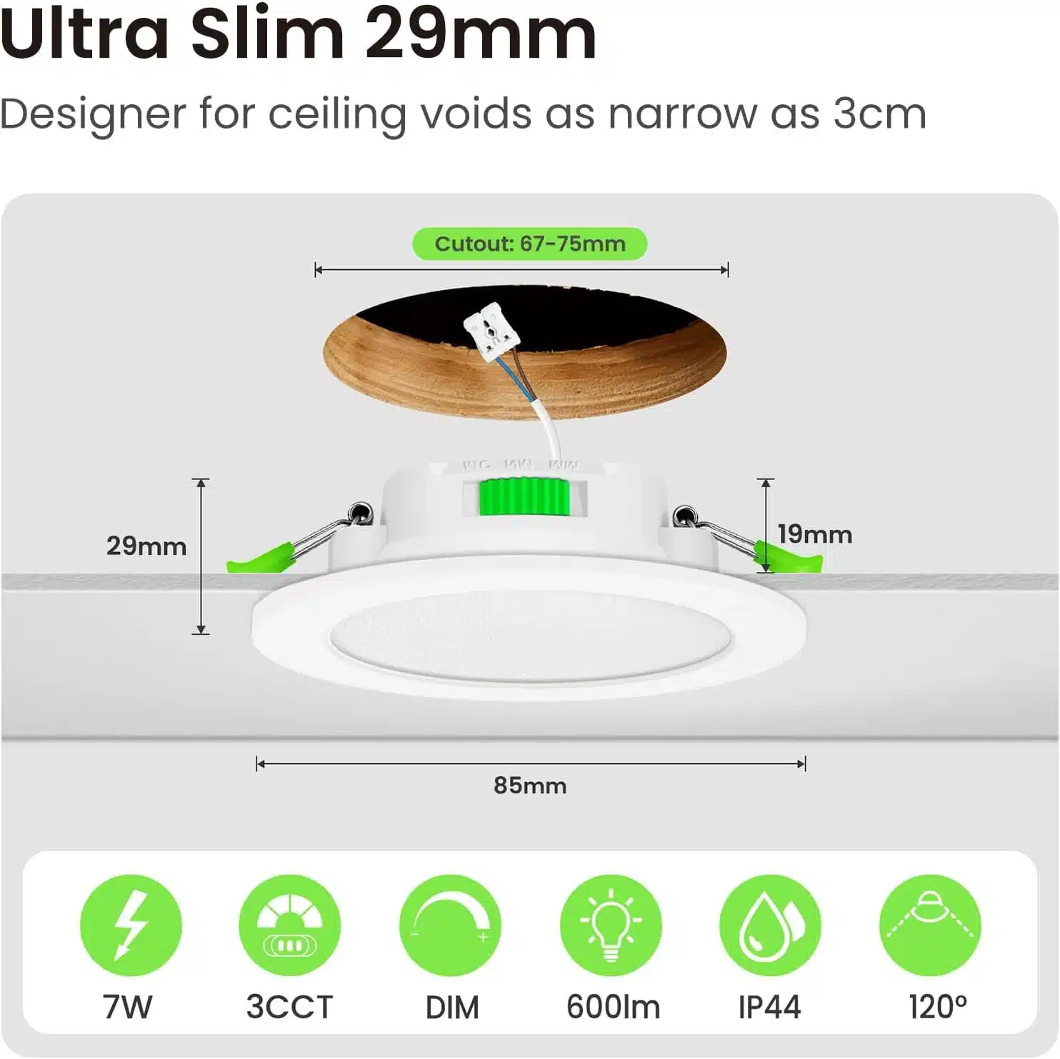 ALUSSO LIGHTING – led spot 7 w 6 kosov - slika 2