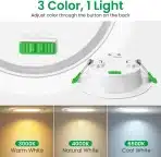 ALUSSO – vgradni led reflektor 10 w ip44 - 6 kosov - slika 3