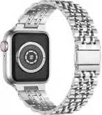 ANLINSER Kovinski pašček za Apple Watch 41 mm - slika 2