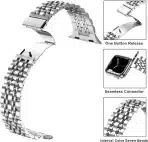 ANLINSER Kovinski pašček za Apple Watch 41 mm - slika 5