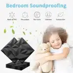 ART3D 3D stenske PVC plošče Diamond 30 × 30 cm črne 20 kosov - slika 4