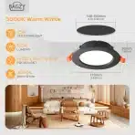 BAGZY – vgradni led reflektor 15 w ip44 - 4 kosi - slika 2