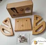 ENHANC3D DESIGNS Stenski nosilec za skateboard iz bambusa 1 kos - slika 6