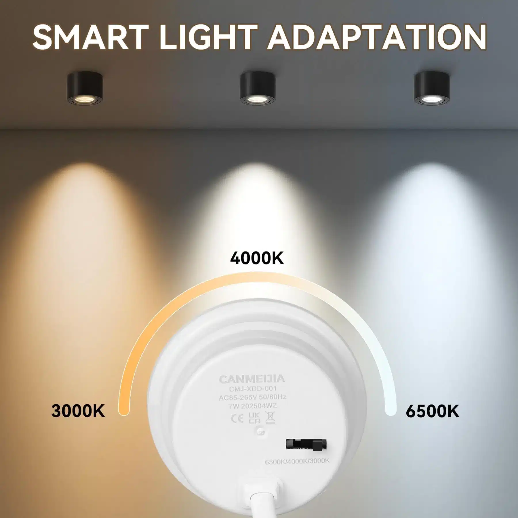 CANMEIJIA – nadgradni led reflektor 7 w 4 kosi - slika 3
