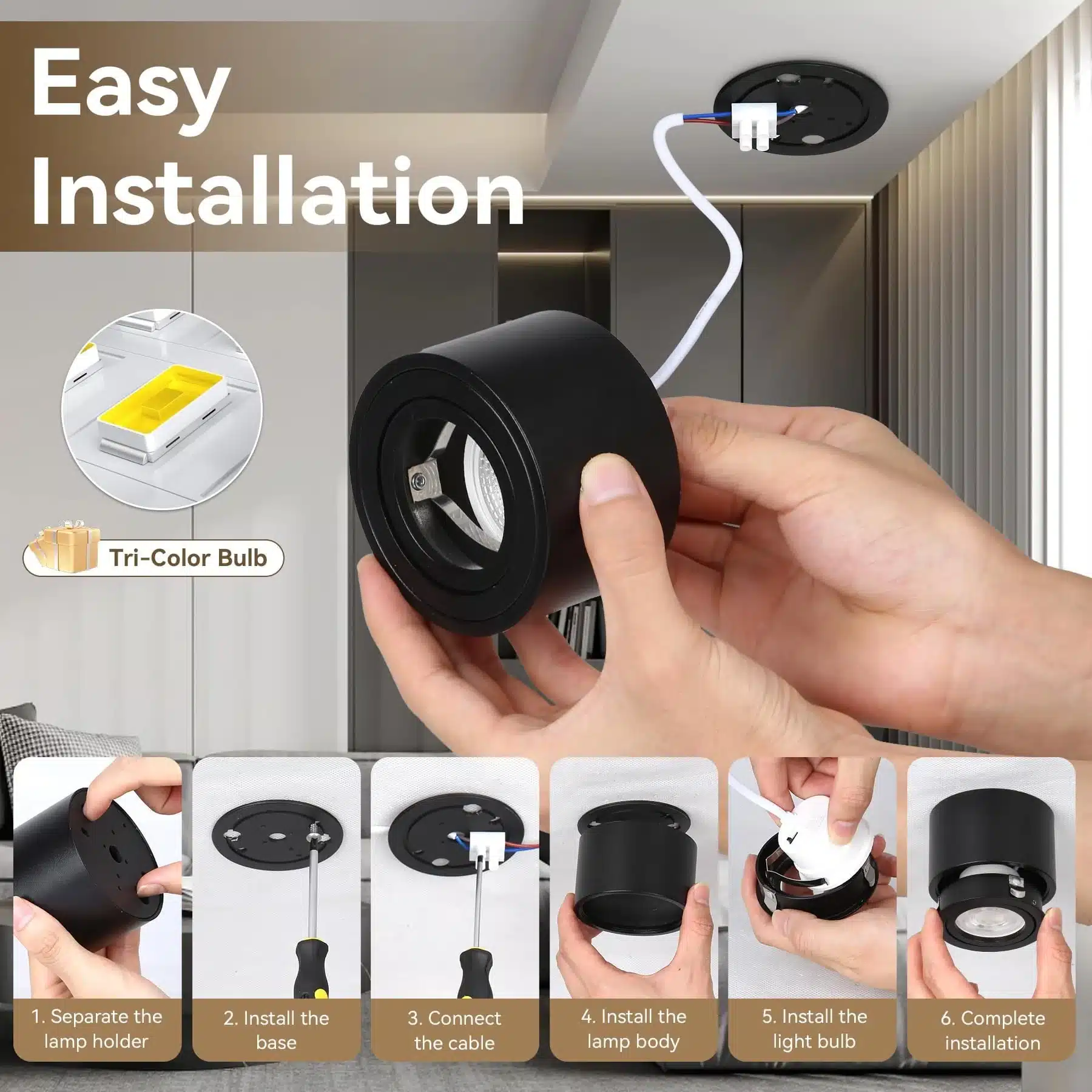 CANMEIJIA – nadgradni led reflektor 7 w 4 kosi - slika 7