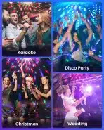 riyo – disco led luč 360° z daljincem - 1 kos - slika 6