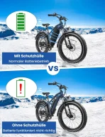 COICER Zaščitna prevleka za baterijo električnega kolesa 28–45 cm - slika 2
