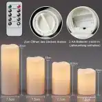 Eldnacele – zunanje LED sveče 4 kosi - slika 3