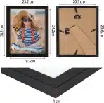 EXYGLO Set okvirjev za fotografije 20 × 25 cm 12 kosov - slika 2