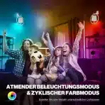 FAITHORSE Brezžična stenska LED svetilka RGB 2 kosa - slika 2