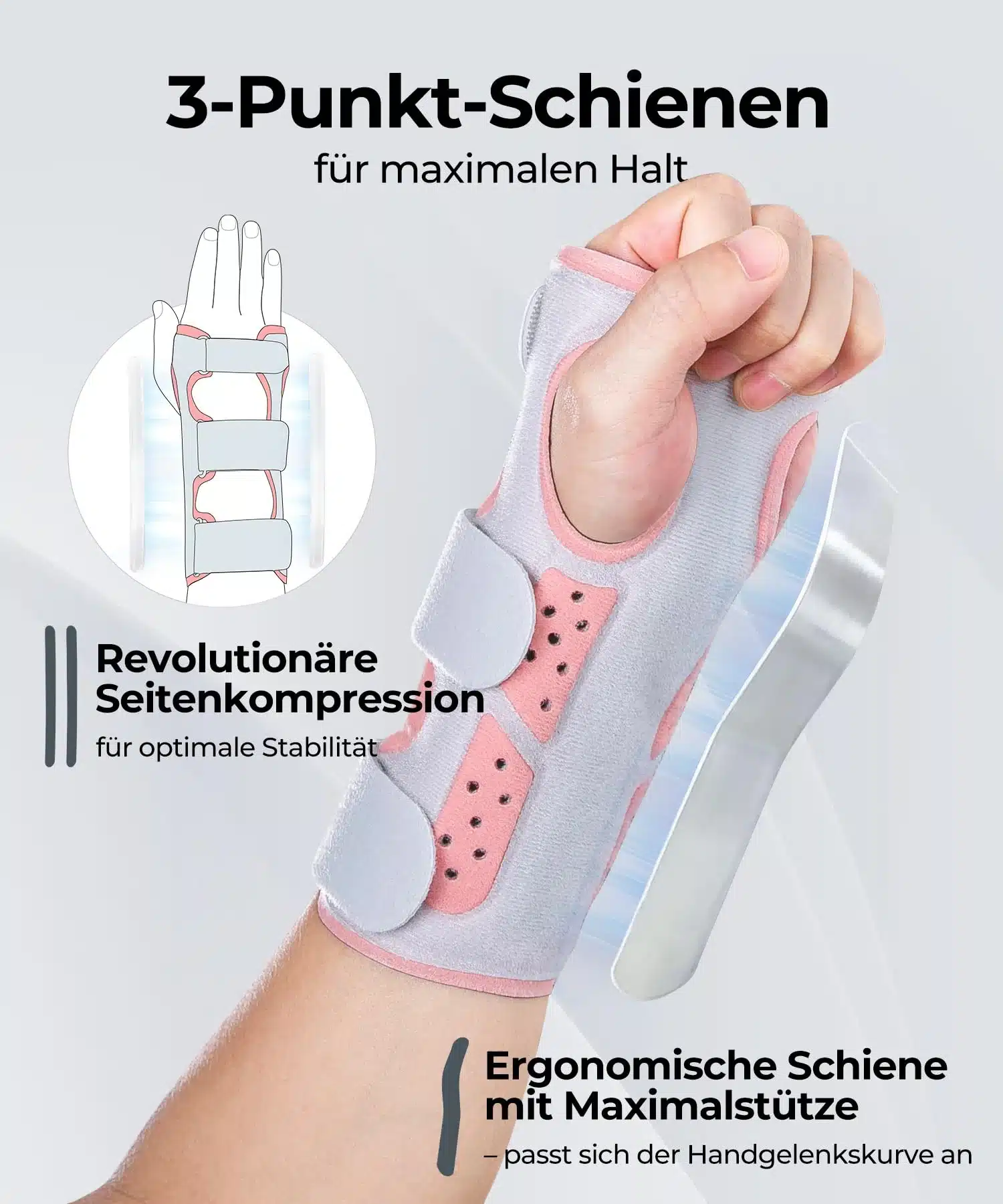 CURECARE – opornica za zapestje karpalni - slika 2