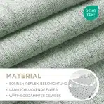 JOYDECO 100% zatemnitvene zavese z zankami 220 × 140 cm 2 kosa - slika 2