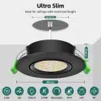 KYOTECH 6kos vgradni led reflektorji 5w, 2700K - slika 2