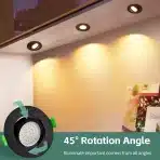 KYOTECH 6kos vgradni led reflektorji 5w, 2700K - slika 4