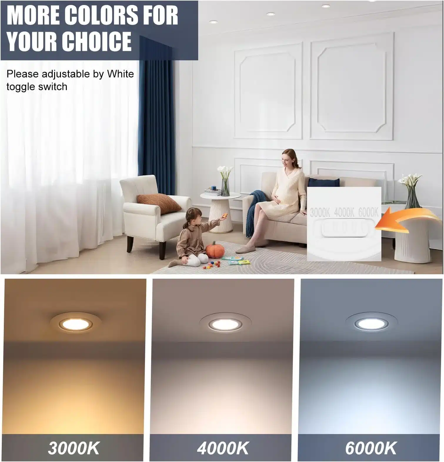 Led stropni reflektor - 6 kosov - slika 2