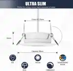 Led stropni reflektor - 6 kosov - slika 6