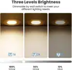 Cloksh – vgradni led reflektor 6 w 6 kosov - slika 2