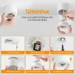 GLEONLUX 4KOS Nadgradni LED stropni reflektorji IP44 5W - slika 5