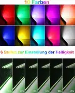MEIHUA – rgb led stenska svetilka 42 w - 1 kos - slika 3