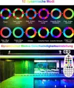 MEIHUA – rgb led stenska svetilka 42 w - 1 kos - slika 4