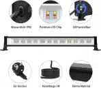 MEIHUA – rgb led stenska svetilka 42 w - 1 kos - slika 7