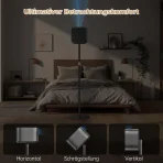 POLESTO Kovinsko stojalo za projektor nastavljivo 50–125 cm - slika 4
