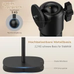 POLESTO Kovinsko stojalo za projektor nastavljivo 50–125 cm - slika 5