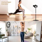 POLESTO Kovinsko stojalo za projektor nastavljivo 50–125 cm - slika 7