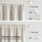 MIULEE – zatemnitvene zavese 140 x 145 cm - 2 kosa - slika 5