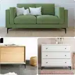 MIVIDE Kovinske noge za pohištvo 17 cm - 8 kosov - slika 7