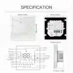 MOES WiFi sobni termostat za vodno talno ogrevanje 5A - slika 2