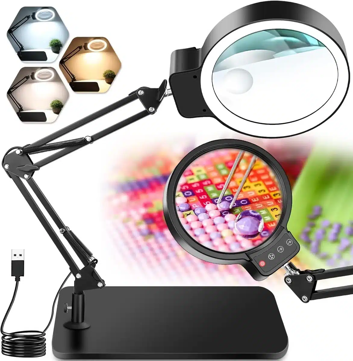 nzqxjxz_10x_30x_01 NZQXJXZ LED namizna lupa s stojalom 10×/30× - slika 1