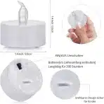 TAPPOVALY LED čajne svečke toplo bela 50 kosov - slika 6