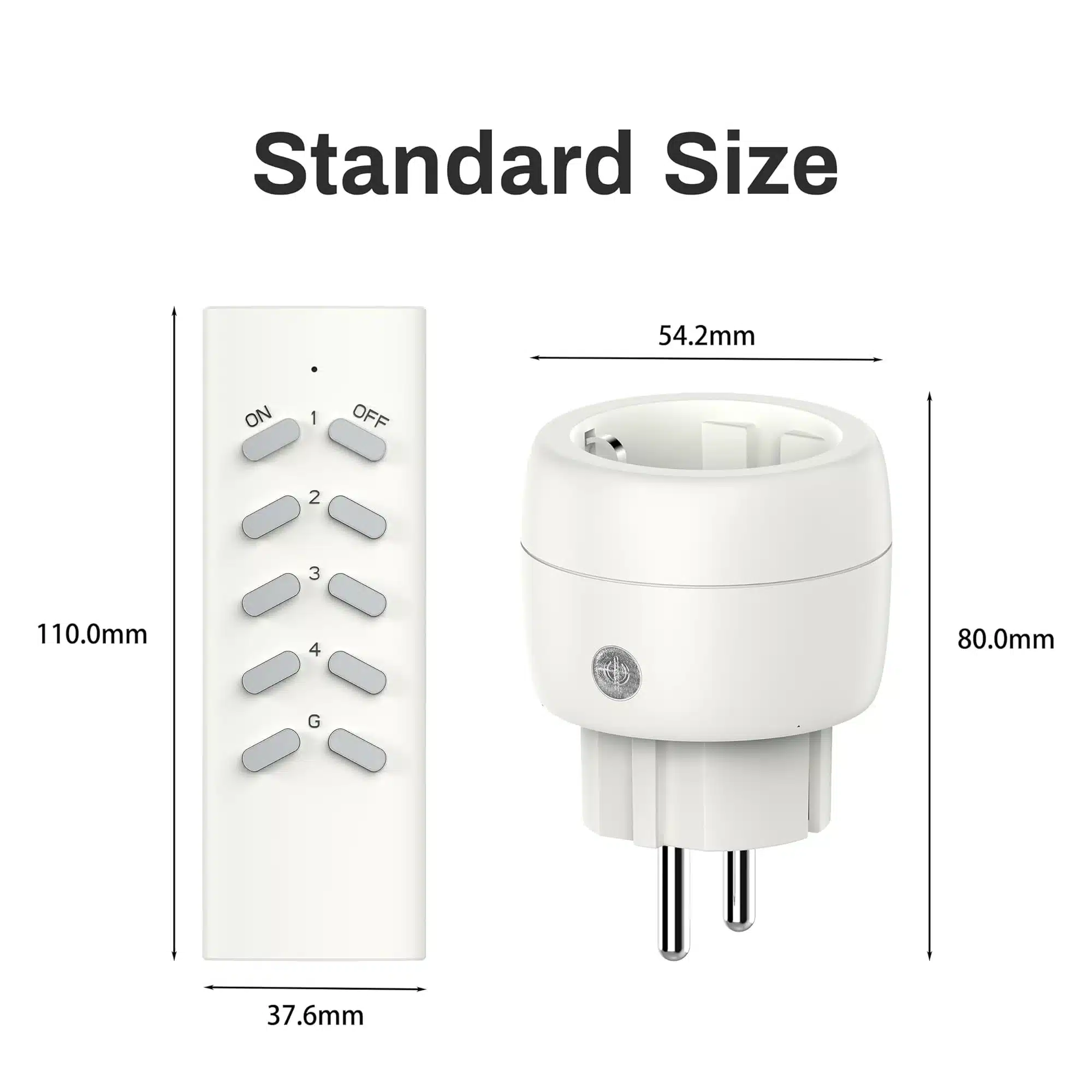 UCOMEN – daljinsko vodene vtičnice 5 kosov - slika 2