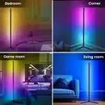 RIYO LED stoječa RGB svetilka za kot 130 cm - slika 6