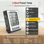 THERMOPRO TP17H Digitalni termometer za žar s 4 sondami - slika 4